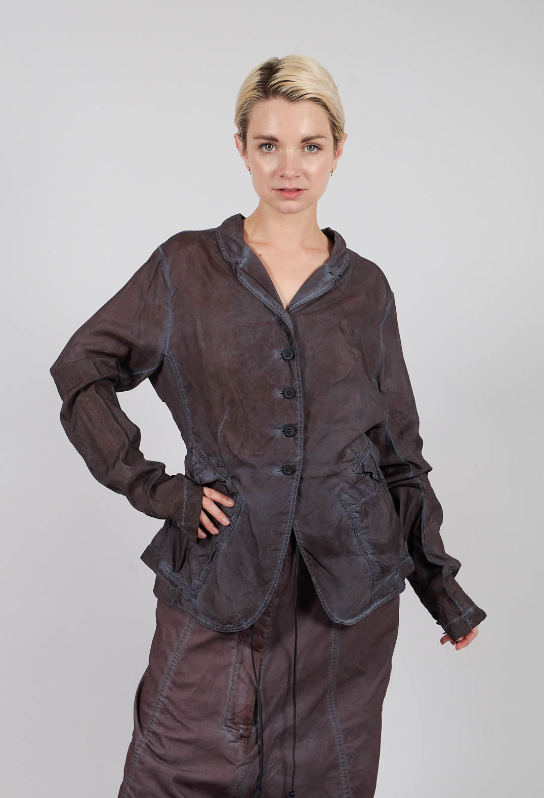 Button Up Jacket in Flamingo Cloud - 2471105