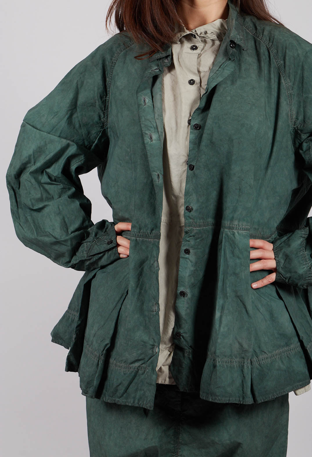 Relaxed Fit Blouse in Pine Cloud - 2530401