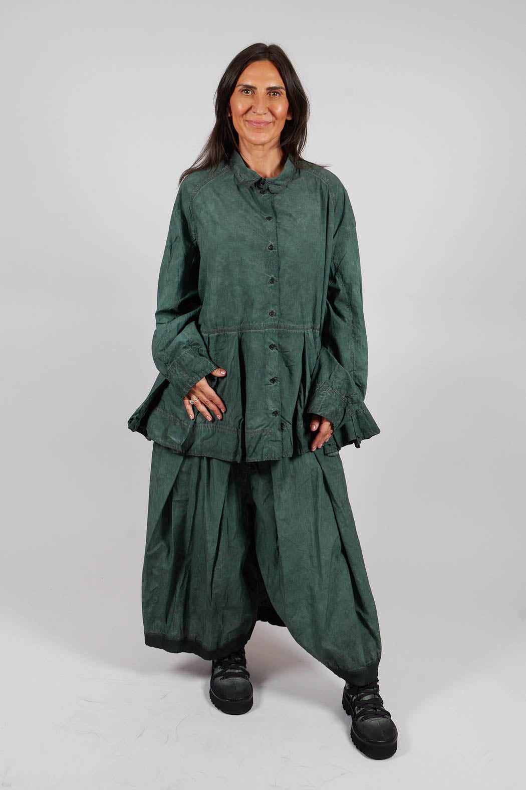 Relaxed Fit Blouse in Pine Cloud - 2530401