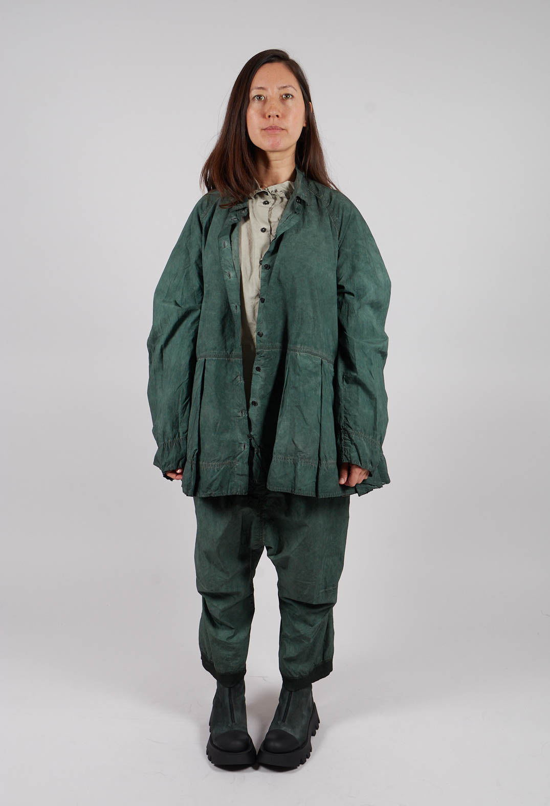 Relaxed Fit Blouse in Pine Cloud - 2530401