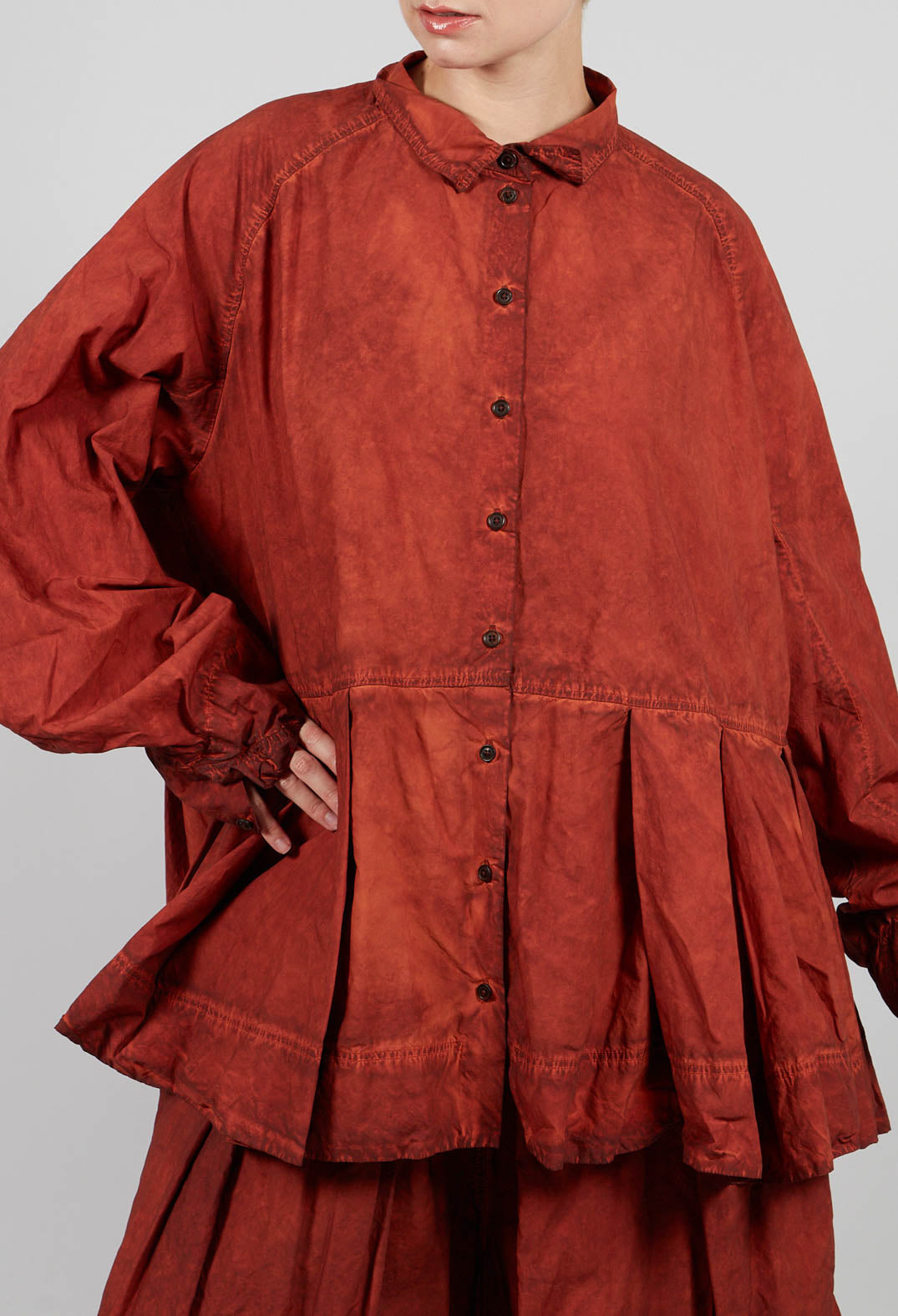 Relaxed Fit Blouse in Crab Cloud - 2530401