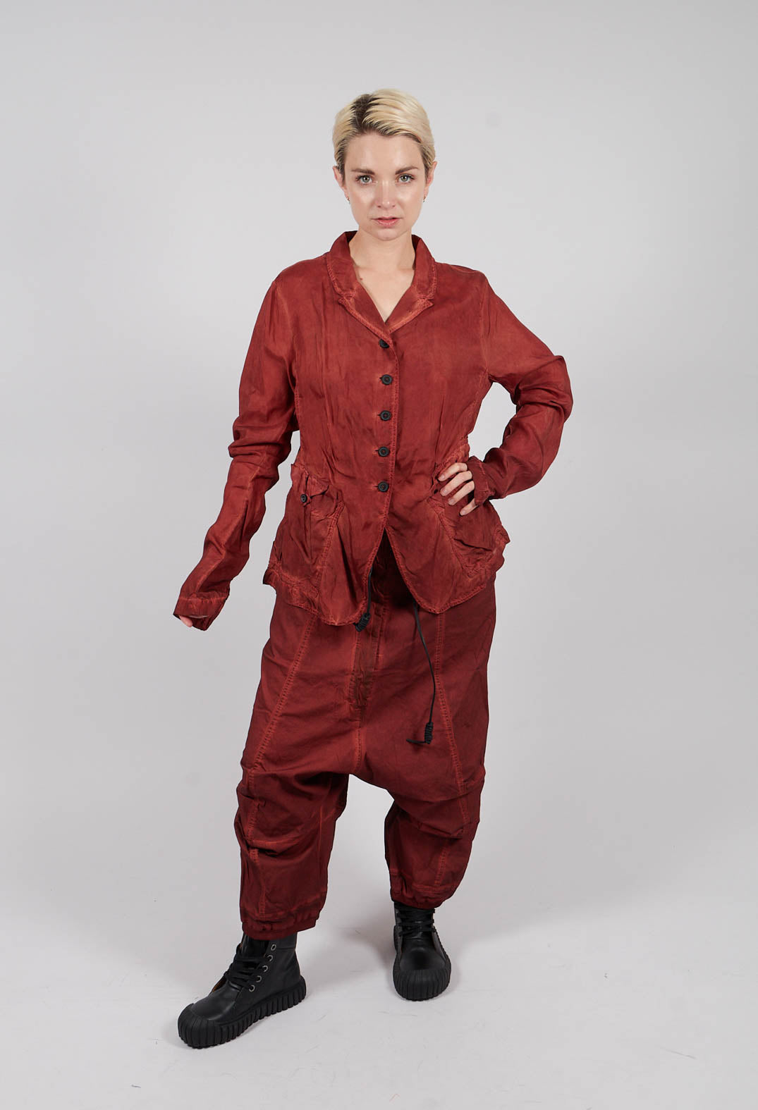 Button Up Jacket in Crab Cloud - 2471105