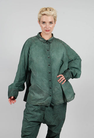 Relaxed Fit Shacket in Pine Cloud - 2530402