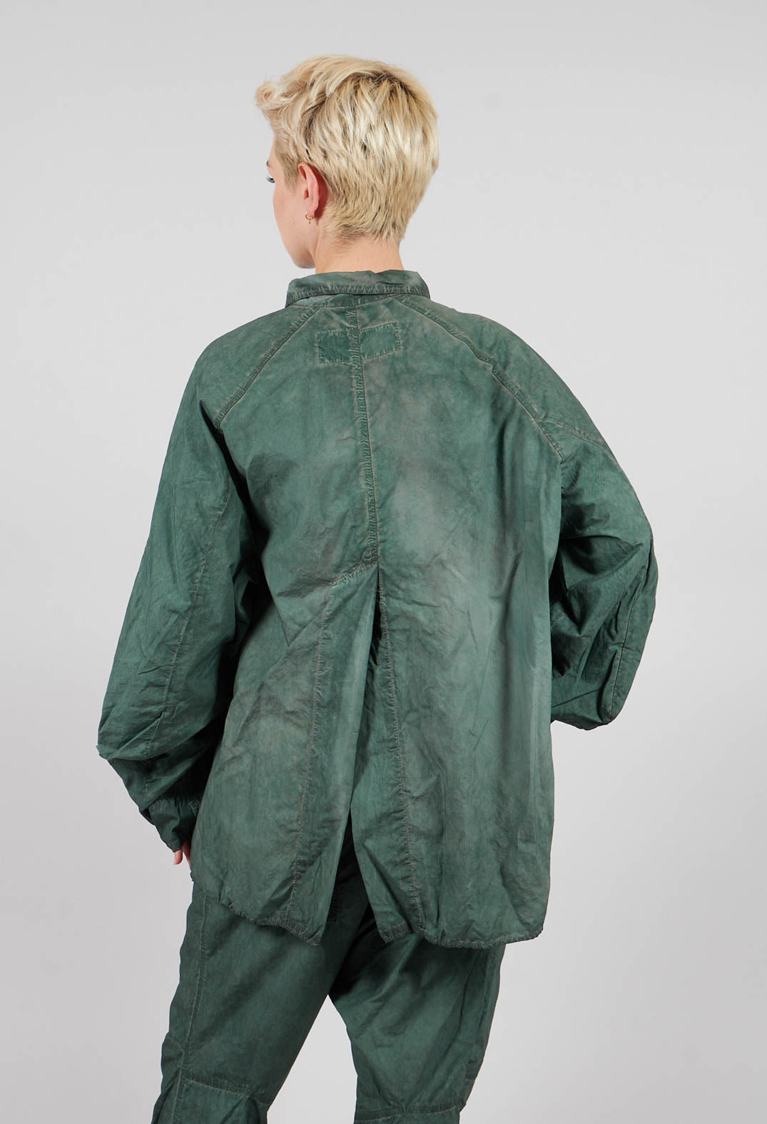 Relaxed Fit Shacket in Pine Cloud - 2530402