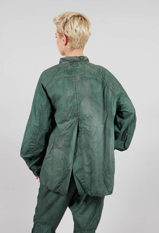 Relaxed Fit Shacket in Pine Cloud - 2530402