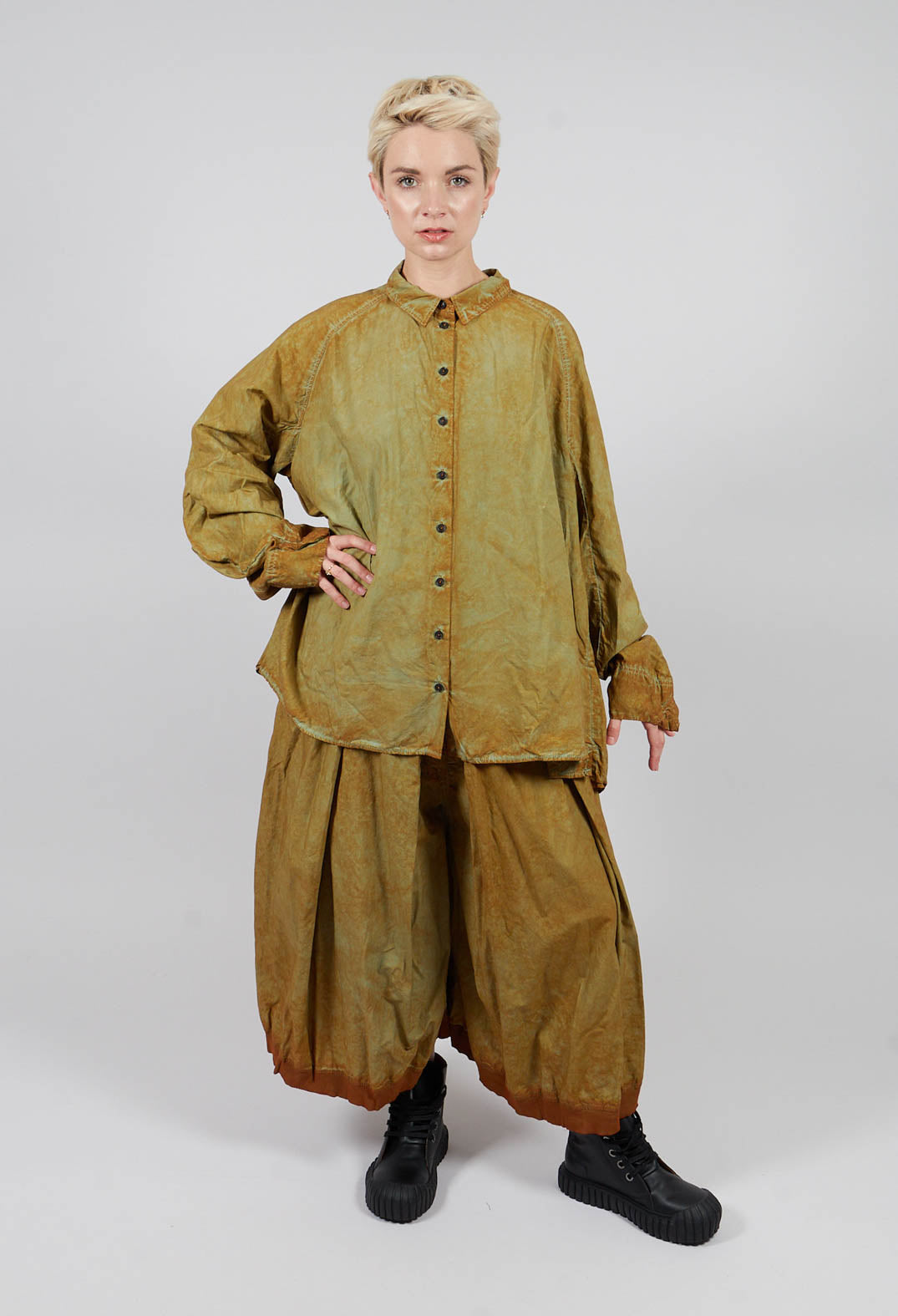 Relaxed Fit Shacket in Lagoon Cloud - 2530402