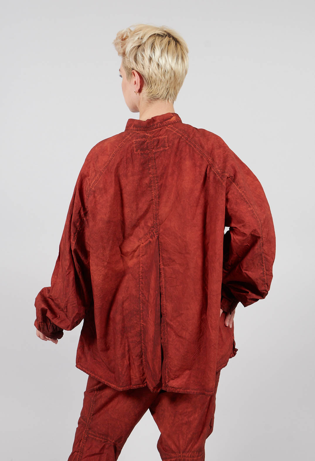 Relaxed Fit Shacket in Crab Cloud - 2530402