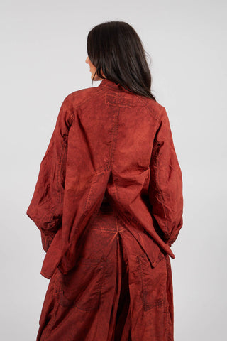 Relaxed Fit Shacket in Crab Cloud - 2530402