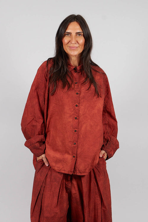 Relaxed Fit Shacket in Crab Cloud - 2530402