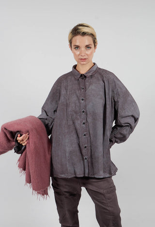 Relaxed Fit Shacket in Flamingo Cloud - 2530402