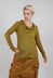 Jersey Top with Drawstring Neckline in Lagoon Cloud - 2560501
