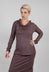 Jersey Top with Drawstring Neckline in Flamingo Cloud - 2560501