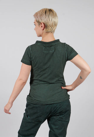 Cowl Neck T-Shirt in Pine Cloud - 2560502