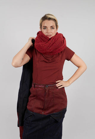 Cowl Neck T-Shirt in Crab Cloud - 2560502