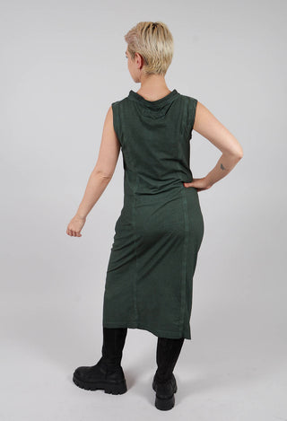 Cowl Neck Fitted Dress in Pine Cloud - 2560903