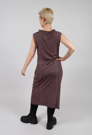 Cowl Neck Fitted Dress in Flamingo Cloud - 2560903