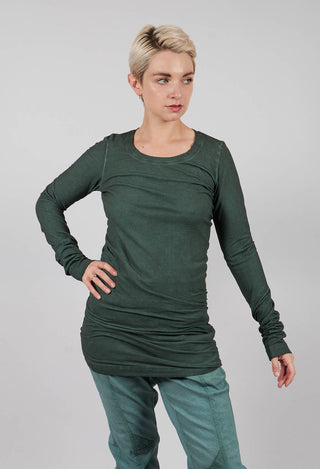 Fitted Long Sleeve T-Shirt in Pine Cloud - 2560507