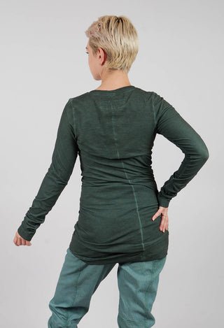 Fitted Long Sleeve T-Shirt in Pine Cloud - 2560507