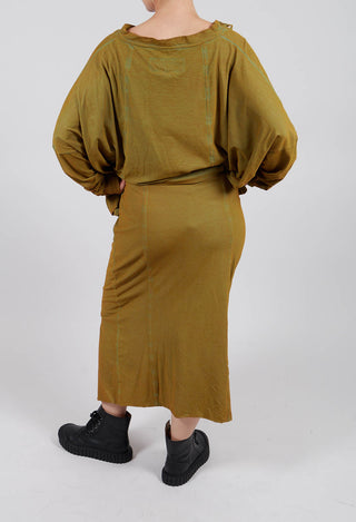 Jersey Pencil Skirt in Lagoon Cloud - 2560311