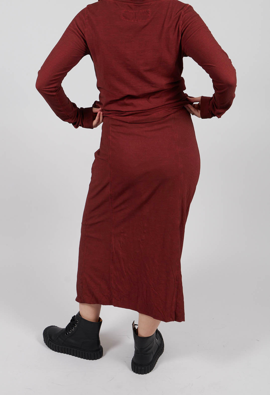 Jersey Pencil Skirt in Crab Cloud - 2560311