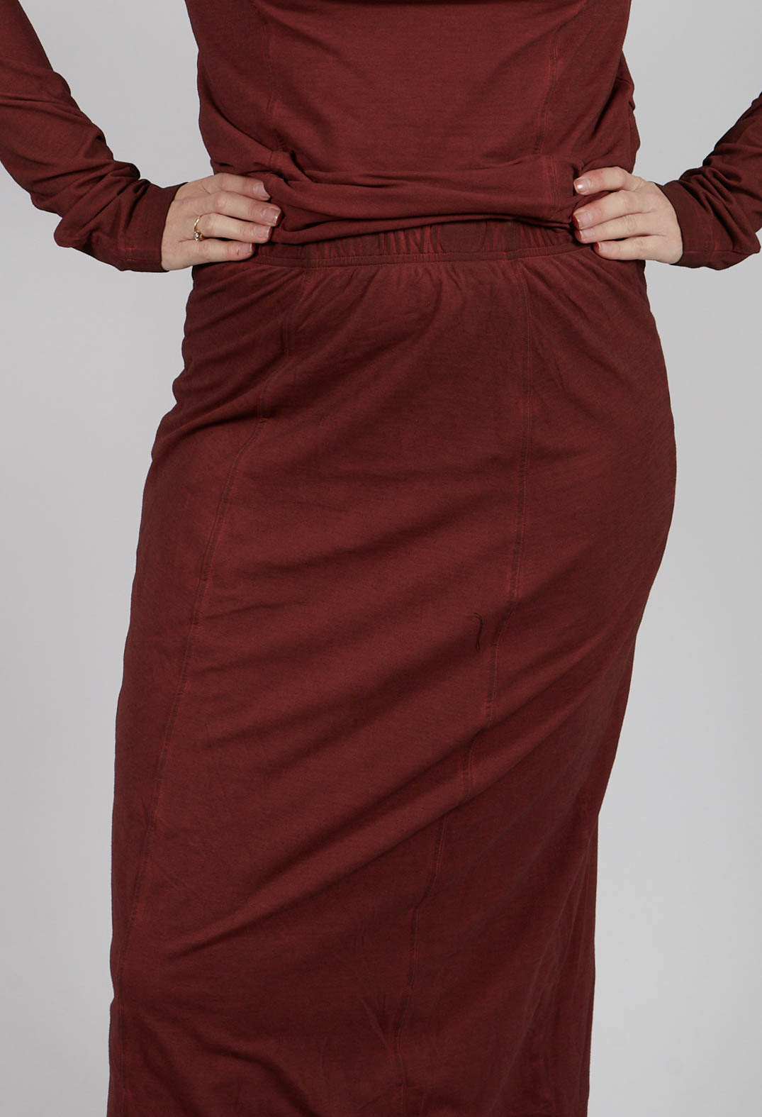Jersey Pencil Skirt in Crab Cloud - 2560311