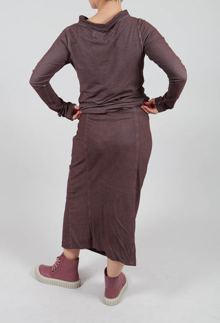 Jersey Pencil Skirt in Flamingo Cloud - 2560311