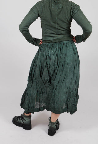 Pleated Skirt with Feature Pockets in Pine Cloud - 2580301