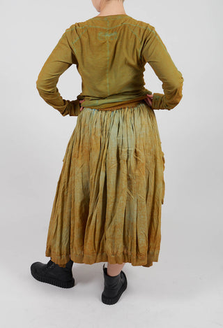 Pleated Skirt with Feature Pockets in Lagoon Cloud - 2580301