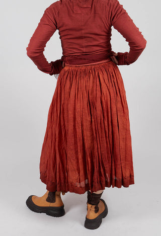 Pleated Skirt with Feature Pockets in Crab Cloud - 2580301