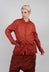 Cotton Blouse with Feature Pockets in Crab Cloud - 2580402