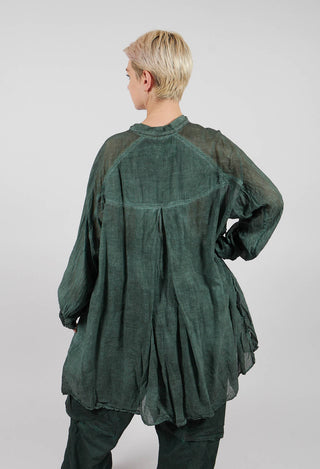 Oversized Shirt Dress in Pine Cloud - 2580903