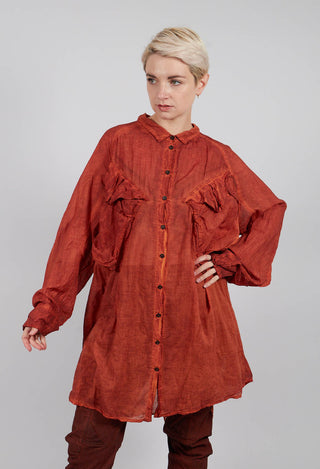 Oversized Shirt Dress in Crab Cloud - 2580903