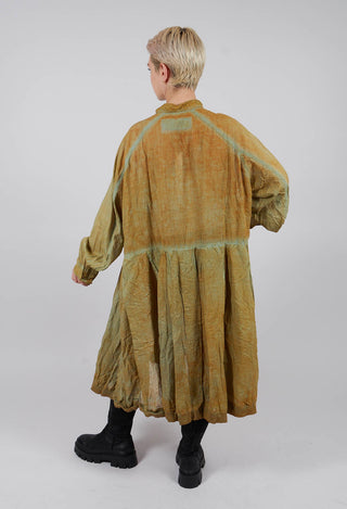 Box Pleat Oversized Shirt Dress in Lagoon Cloud - 2580904