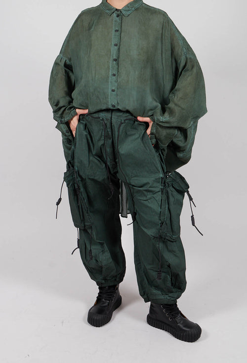 Feature Pocket Trousers in Pine Cloud - 2600101