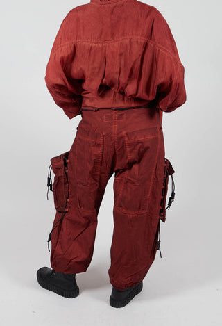 Feature Pocket Trousers in Crab Cloud - 2600101