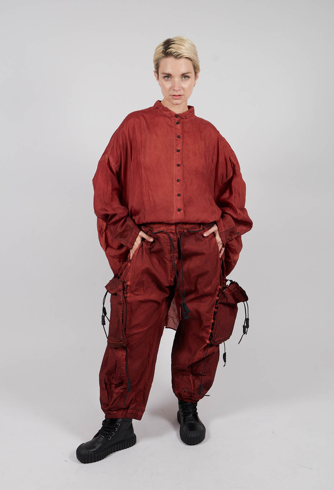 Feature Pocket Trousers in Crab Cloud - 2600101
