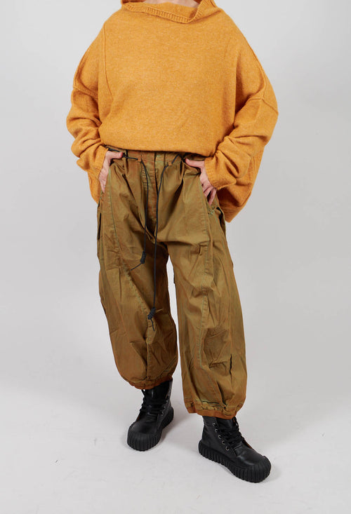 Pleat Hem Trousers in Lagoon Cloud - 2600105