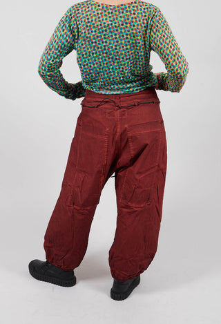 Pleat Hem Trousers in Crab Cloud - 2600105