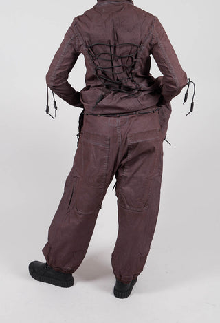 Pleat Hem Trousers in Flamingo Cloud - 2600105