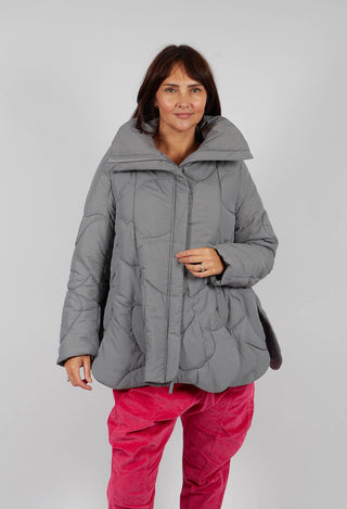 PRE-ORDER - Quilted Tulip Jacket in Dark Grey - 3191104