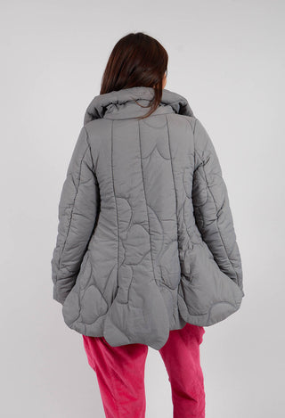 PRE-ORDER - Quilted Tulip Jacket in Dark Grey - 3191104