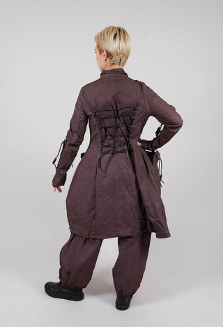 Button Through Coat with Feature Pockets in Flamingo Cloud - 2601208