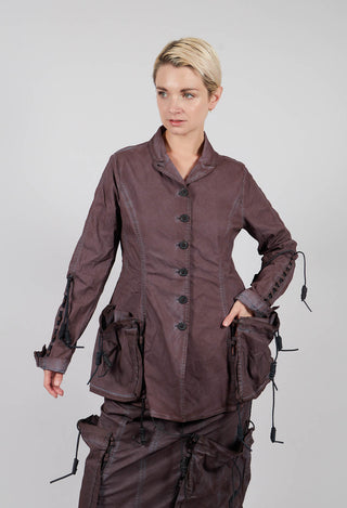 Button Through Jacket with Feature Pockets in Flamingo Cloud - 2601113