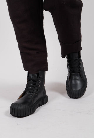 Lace Up Ankle Boots in Black - 2985250