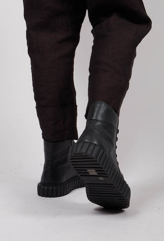 Lace Up Ankle Boots in Black - 2985250