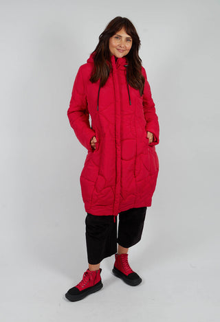 Quilted Tulip Coat in Rose - 3191203