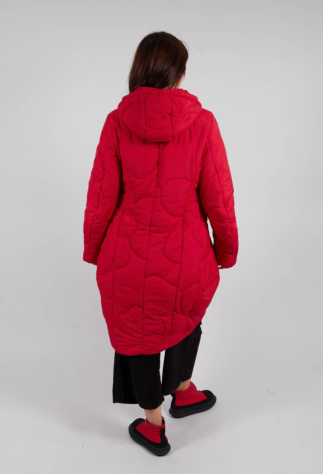 Quilted Tulip Coat in Rose - 3191203