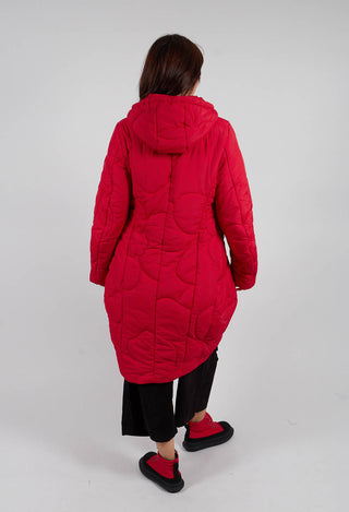 Quilted Tulip Coat in Rose - 3191203