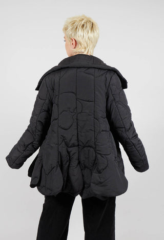 Quilted Tulip Jacket in Black - 3191104