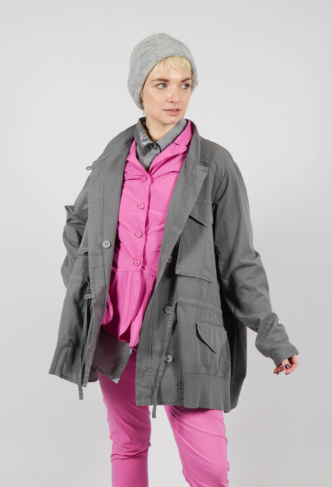 Utility Jacket in Dark Grey - 3201101